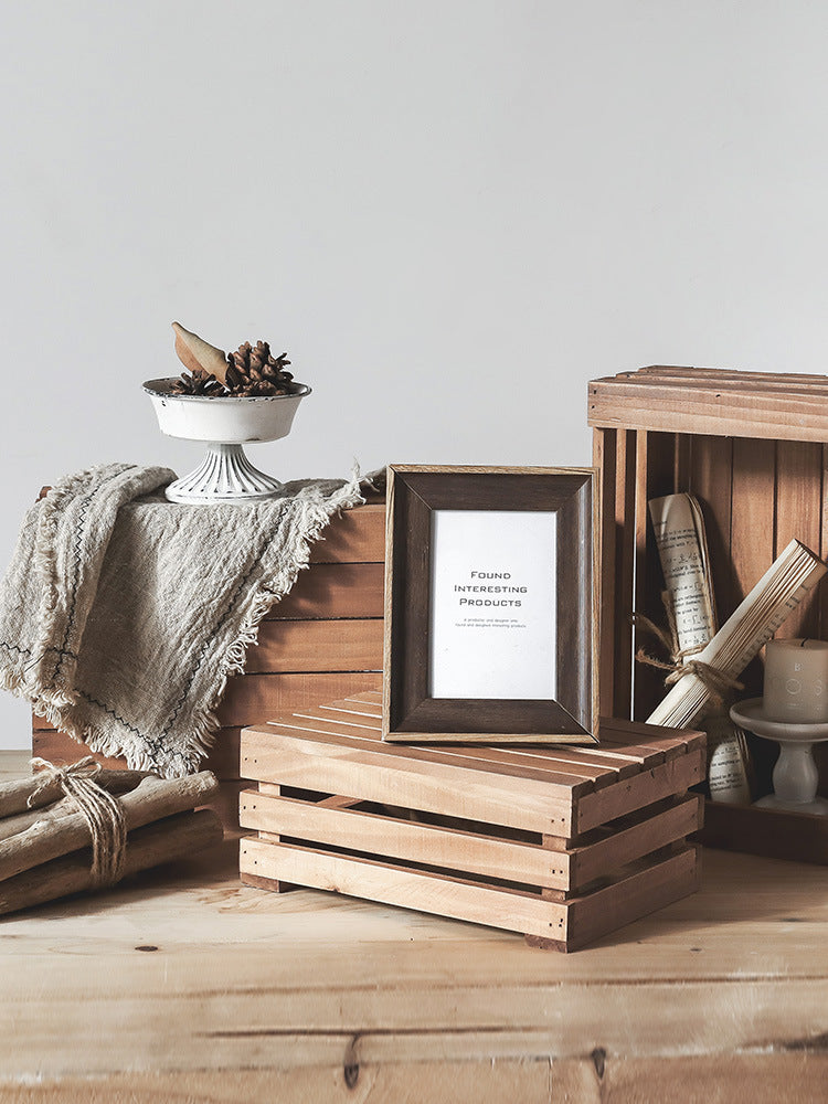 Rustic Wooden Storage Crate
