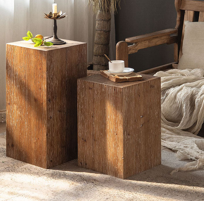 Cerused Oak End Table