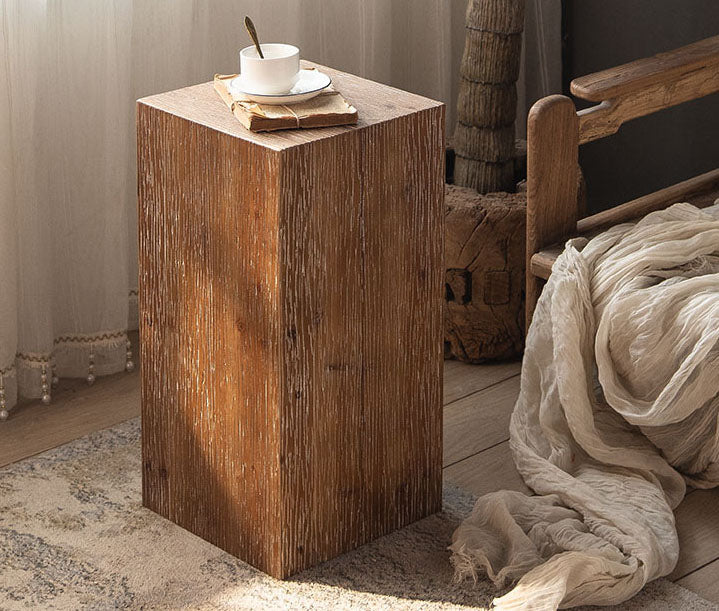 Cerused Oak End Table