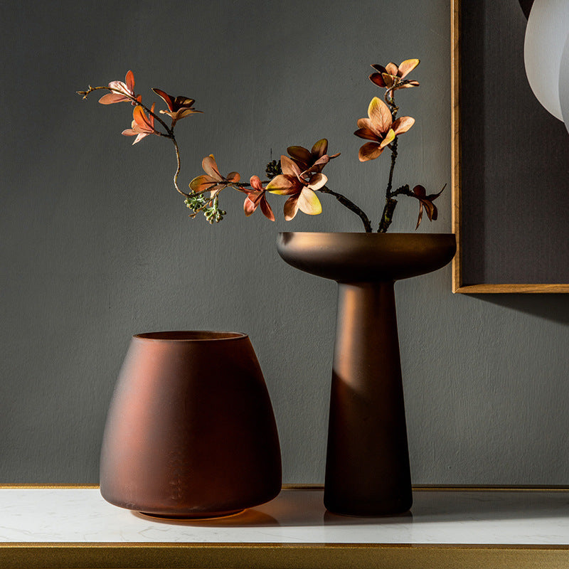 Frosted Java Glass Vase
