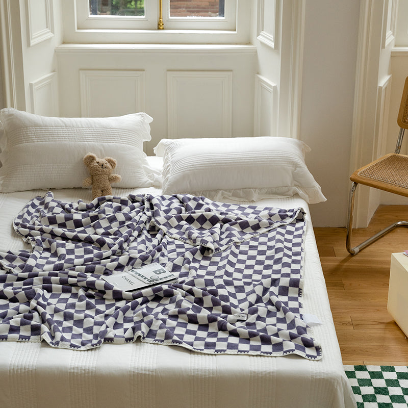 Checkerboard Bliss Fleece Blanket