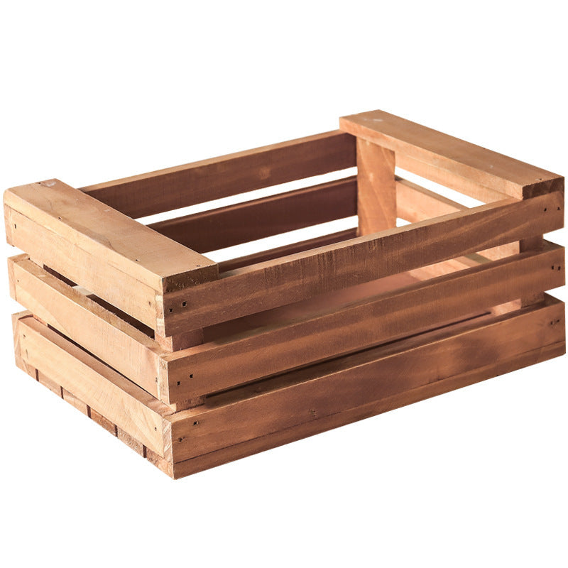 Rustic Wooden Storage Crate