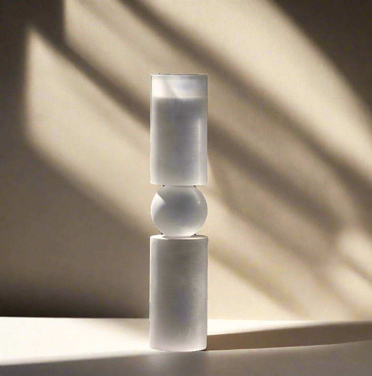 Frosted Candlestick Set