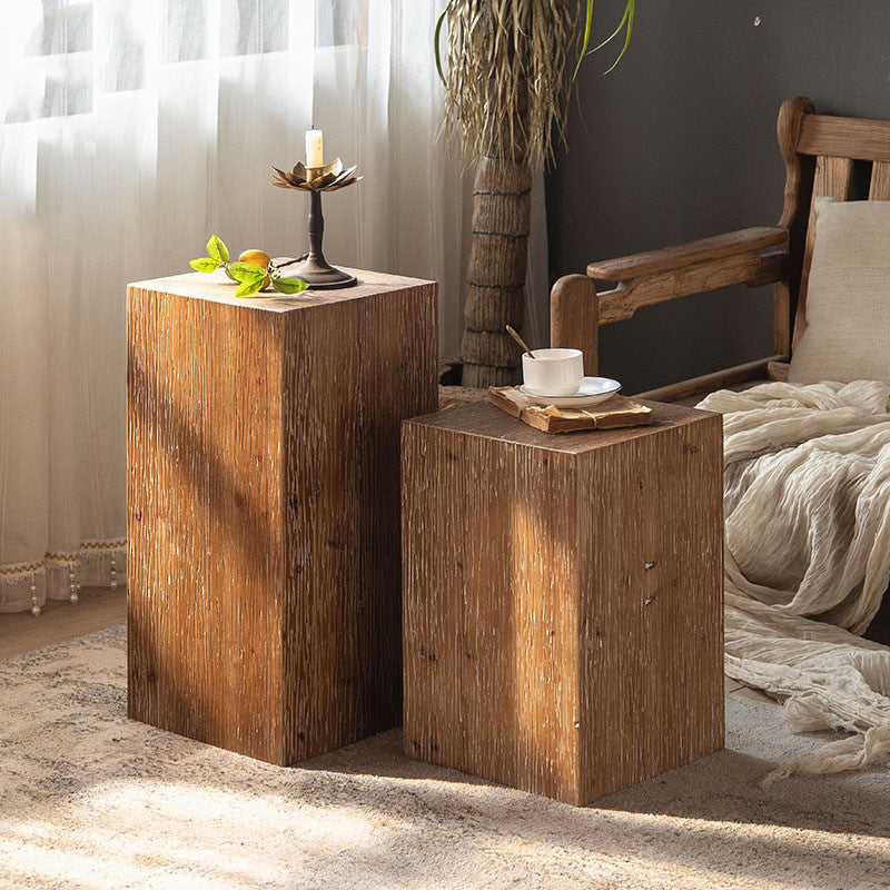 Cerused Oak End Table