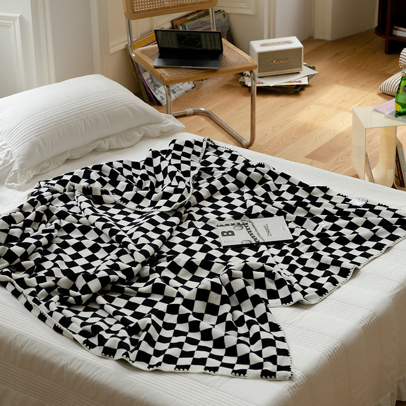 Checkerboard Bliss Fleece Blanket
