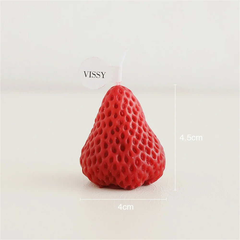 Strawberry Delight Hand-Poured Soy Wax Scented Candle Set