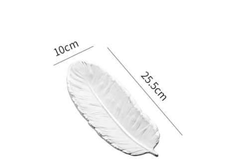 Monochrome Plume Jewelry Tray