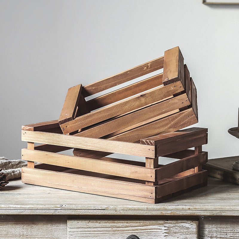 Rustic Wooden Storage Crate