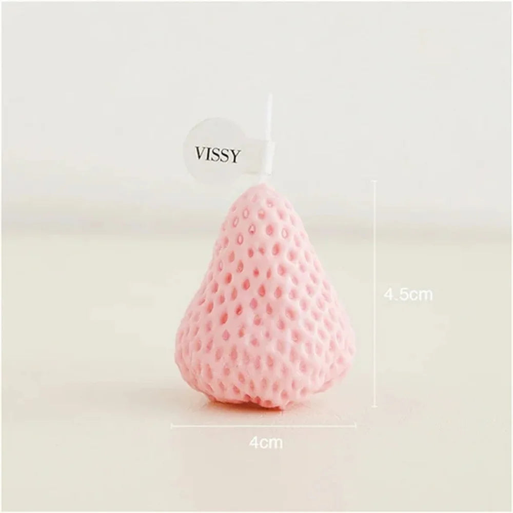 Strawberry Delight Hand-Poured Soy Wax Scented Candle Set