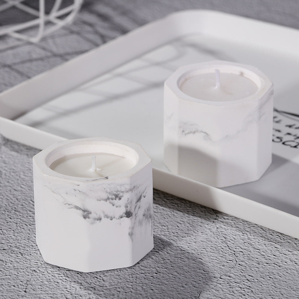 MarbleHex Candle