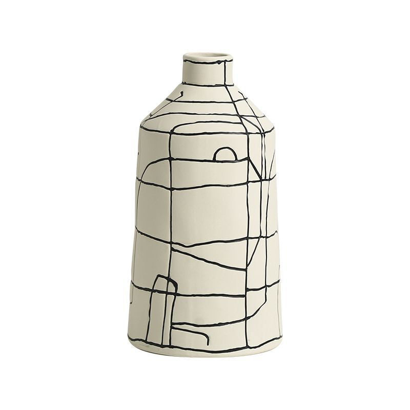 Riviera Lines Ceramic Vase