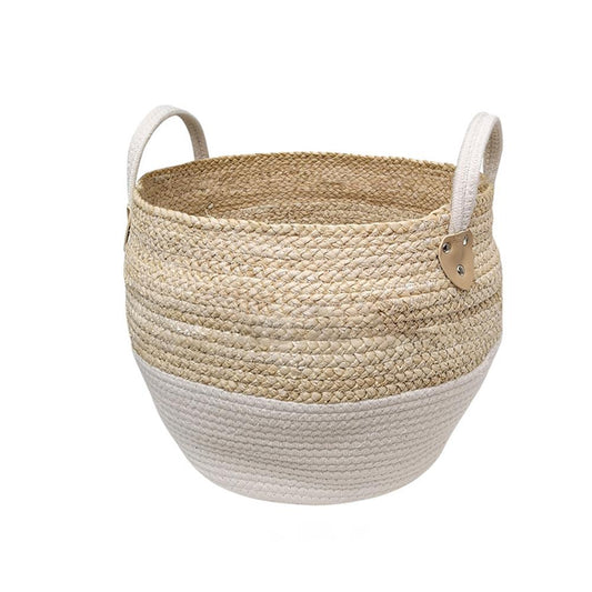 Layered Straw Storage Baskets