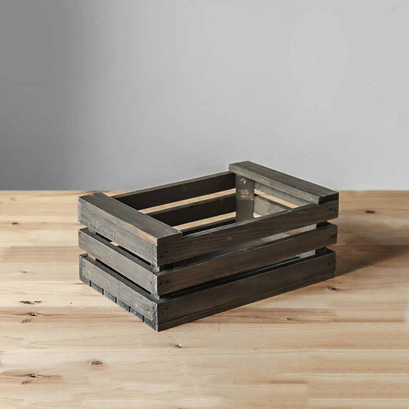 Rustic Wooden Storage Crate