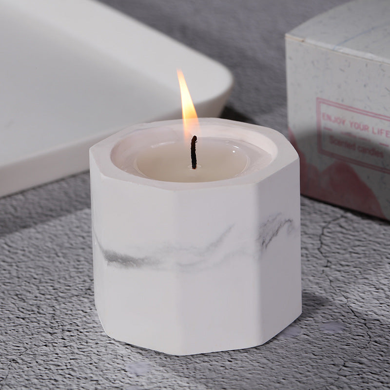 MarbleHex Candle