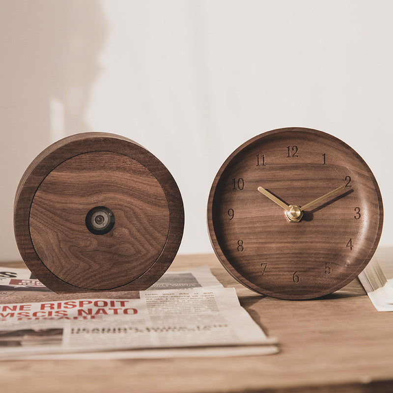 Timeless Timber Wooden Desk Clock