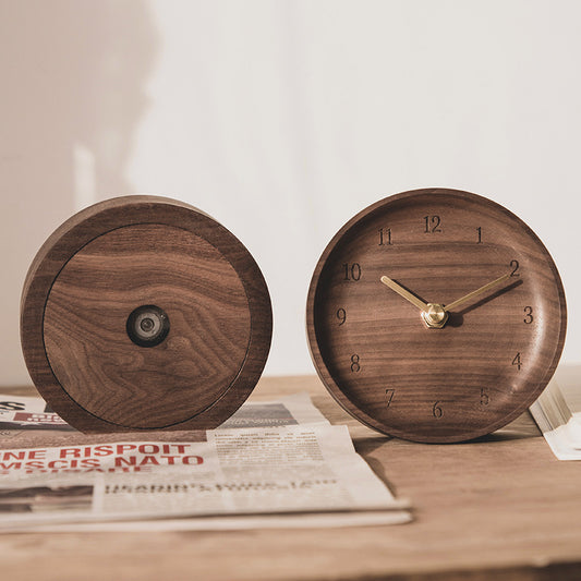 Timeless Timber Wooden Desk Clock