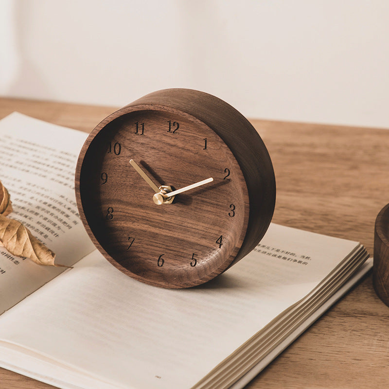 Timeless Timber Wooden Desk Clock