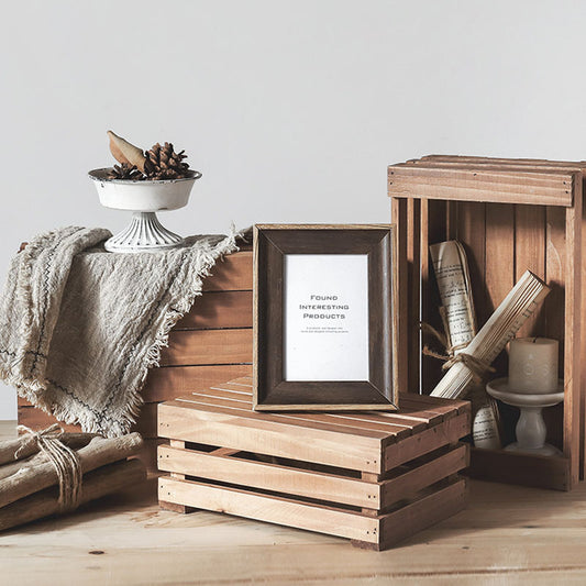 Rustic Wooden Storage Crate