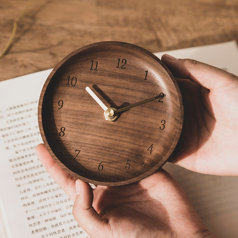 Timeless Timber Wooden Desk Clock