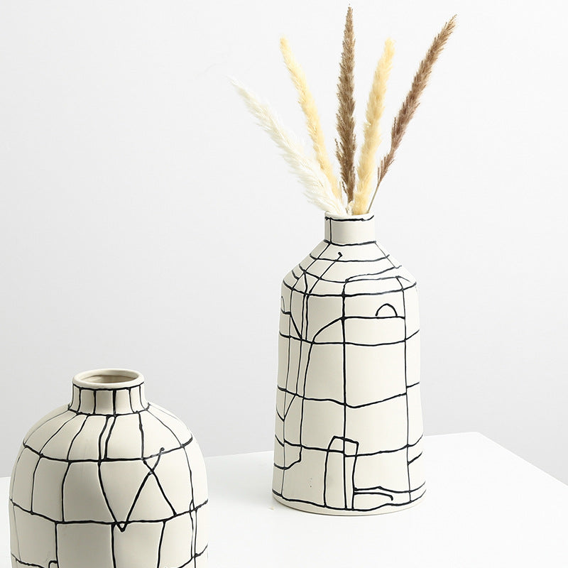 Riviera Lines Ceramic Vase