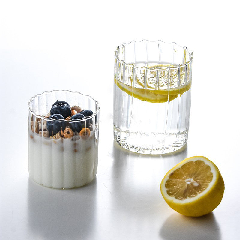 Lumina Striped Glass Cup